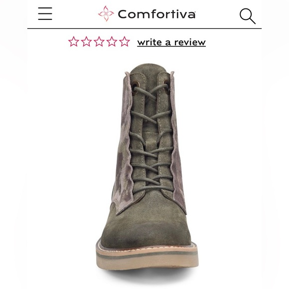 Comfortiva Renny Lace-up Boots Women’s ✨ Army Green | Olive Size 8M | camou - Picture 3 of 15